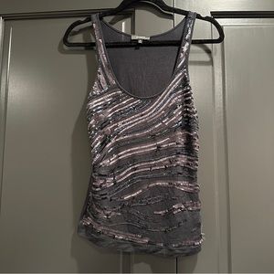 Express sequin top